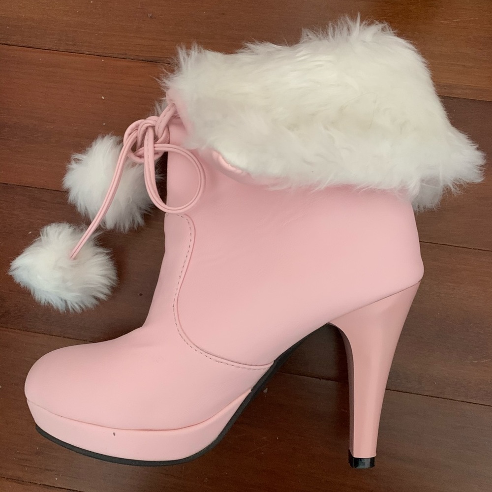 Lolita Style fluffy boots